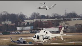 AW609 Tiltrotor flyby and landing amp Philadelphia Eagles livery AW119 [upl. by Atinaj]