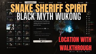 Black Myth Wukong Snake Sheriff Spirit location and Walkthrough [upl. by Sheeree275]