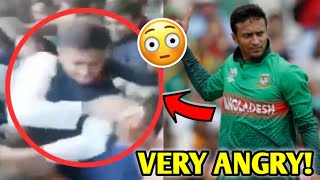 Shakib Al Hasan SLAPPED a FAN  Very ANGRY Moment 😡 Shakib Al Hasan Cricket News Facts [upl. by Bashee293]