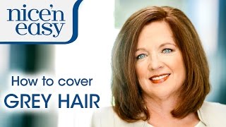 Home Hair Dye Tips How to Cover Stubborn Grey Hair  Nice n Easy [upl. by Akyssej]