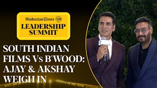 Actors Ajay amp Akshay Address Growing Debate Between South Indian Films and Bollywood at HTLS2024 [upl. by Selhorst]