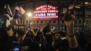 quotThe Cubs Win the World Series Everyone Goes Nutsquot [upl. by Aeht]