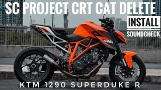 Installed SC Project CRT on KTM Superduke 1290 R  TorqKey [upl. by Attenol]