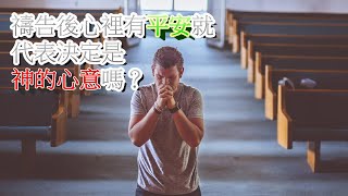 怪奇教導禱告後心裡有平安就代表決定是神的心意嗎？ [upl. by Aik753]