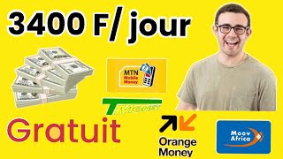 COMMENT GAGNER 3400 FJOUR RETIRABLE PAR MOBILE MONEY [upl. by Areemas]