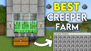 BEST 121 CREEPER FARM For Minecraft Bedrock WindowsConsoleMobile [upl. by Almire]