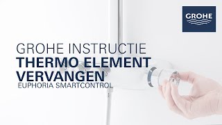 GROHE Euphoria SmartControl  thermo element vervangen [upl. by Ardnuyek]