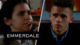 Emmerdale  Meena Manipulates Jacob by Lying About Davids Behaviour [upl. by Sew]