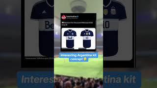 Interesting Argentina jersey concept 🤔 argentina messi adidas whitecapsfc [upl. by Strage]