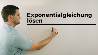 Exponentialgleichung lösen mit Logarithmus Achtung Logarithmusgesetze  Mathe by Daniel Jung [upl. by Chabot]