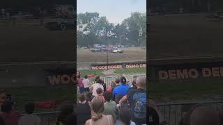 Demolition derby with my service dog in training 1 years old [upl. by Jdavie]