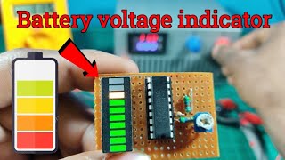 Battery lavel indicator using 3914 IC [upl. by Dori]