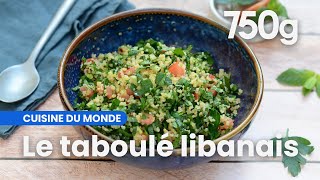 Recette du taboulé libanais  750g [upl. by Eneluj]