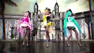 【MMD】HurlyBurly 【MikuLukaRin】 [upl. by Hewes]