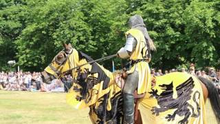 Jousting with Knights of Middle England at Wimbledon Guild Fair [upl. by Mor]