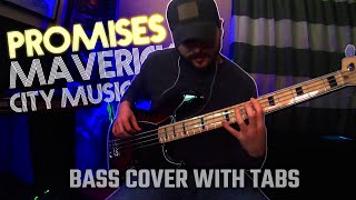 Promises  Maverick City Music Bass Cover wON SCREEN TABS [upl. by Veron]