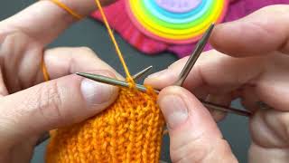 Bumerangferse stricken knittingdani Strickvideos [upl. by Htebyram]