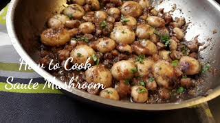 how to cook saute mushroom [upl. by Narhem101]