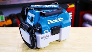 NEW Makita WetDry Cordless Dust Extractor [upl. by Anirehc]