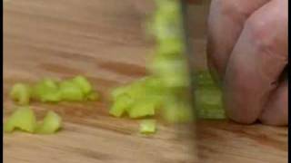 Cooking Tips  How to Dice Hungarian Wax Peppers [upl. by Ardnaskela916]