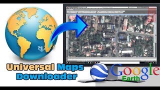 how to Insert georeference google earth image using universal map downloader [upl. by Edyaw]