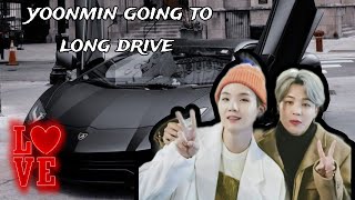 Yoonmin going to long drive 😍🚗 bts trending Jiminkiduniya [upl. by Llennoc]