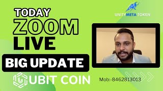 Big update regarding umt amp ubit coin zoom live unitymetatoken ubitcoin bnb btc crypto forex [upl. by Salvadore]