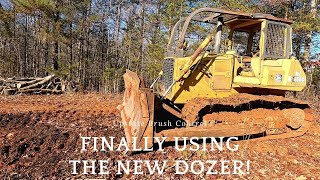 Finally got a chance to use the new dozer on this clearing project [upl. by Brew612]