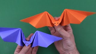 Cómo hacer un murciélago de papel que agita sus alas [upl. by Modesty]