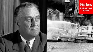 FLASHBACK FDR Delivers ‘Day Of Infamy’ Speech Following Attack On Pearl Harbor 80 Years Ago Today [upl. by Yremogtnom]