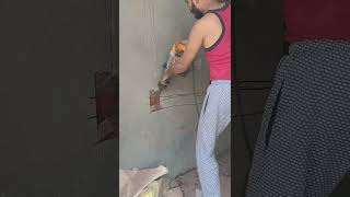 House wiring cutting karne ka tric pipe fitting trending [upl. by Castor674]