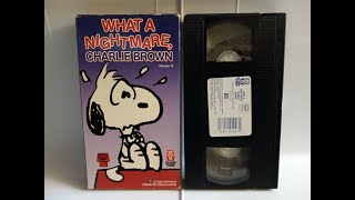 Opening to what a Nightmare Charlie Brown 1988 VHS [upl. by Sofia689]