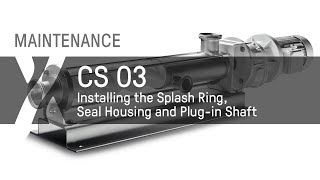 Maintenance CS  03  Installing the Splash RingSeal HousingandPlugin Shaft [upl. by Ferneau]