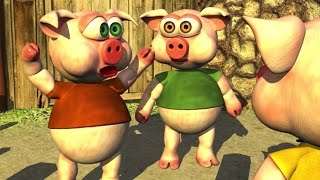 Three Little Piggies HD  Kids Songs amp Nursery Rhymes [upl. by Durrej]