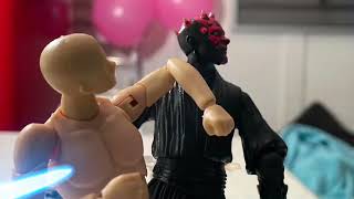 Stop motion samurai fight DARTH MAUL vs BODY KUN Awesome combat 👊🏻🔥👊🏻 [upl. by Starla]