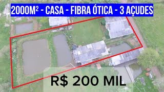 448 CHACRINHA EM PAROBÉ COM CASA LUZ ÁGUA FIBRA ÓTICA E 3 AÇUDES R 200 MIL [upl. by Anet]