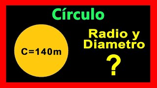 ✅👉 Radio y Diametro de un Circulo conociendo el Perimetro de la Circunferencia [upl. by Jollenta]