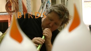 Birds by Bruce Marks at London Glassblowing [upl. by Hniht]