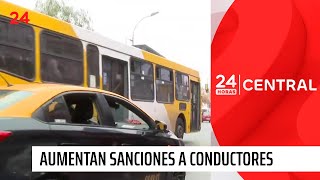 Buscan aumentar sanciones a conductores imprudentes a nivel nacional  24 Horas TVN Chile [upl. by Arait444]