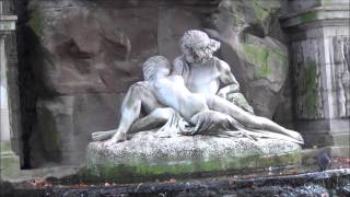 Paris Gardens  The Medici Fountain in the Luxembourg Garden  Fontaine de Medicis [upl. by Notyard291]