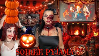 J’organise notre soirée pyjama halloween de rêve dans une énorme cabane  😱 [upl. by Keslie868]