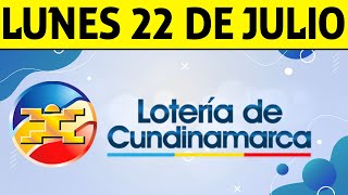 Resultados Lotería de CUNDINAMARCA Lunes 22 de Julio de 2024 PREMIO MAYOR 😱💰🚨 [upl. by Harimas]