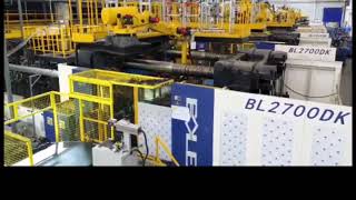 BOLE PLASTICS INJECTION MOLDING MACHINE WITH ROBOT [upl. by Dearman]