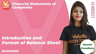 Financial Statements of a Company L1  Introduction and Format of Balance Sheet  Class 12 Account [upl. by Aiouqes]