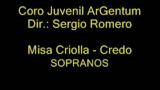 MISA CRIOLLA  3 CREDO SOPRANOS [upl. by Berman]