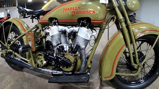 Vintage 1927 Harley Davidson JD PaGreybeards Motorcycle Showcase [upl. by Ahsinad]