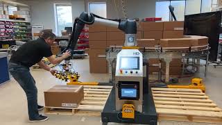 Robotic Palletizing Software  Cobots  PalletizHD [upl. by Ariela]