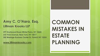 Common Mistakes in Estate Planning [upl. by Eloken207]