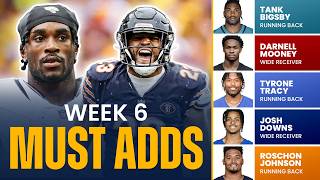 Fantasy Football Week 6 Waiver Wire Pickups  MustHave Players to Add to Your Roster 2024 [upl. by Donica456]