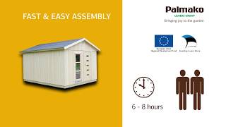 Palmako Nordic House Ly 136m2 Assembly ENG [upl. by Cordi694]